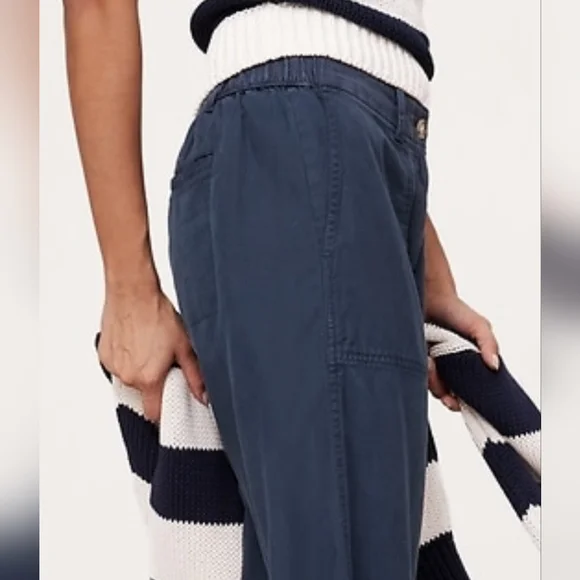 Banana Republic Wide Leg Soma Navy Size Small - Picture 4 of 13